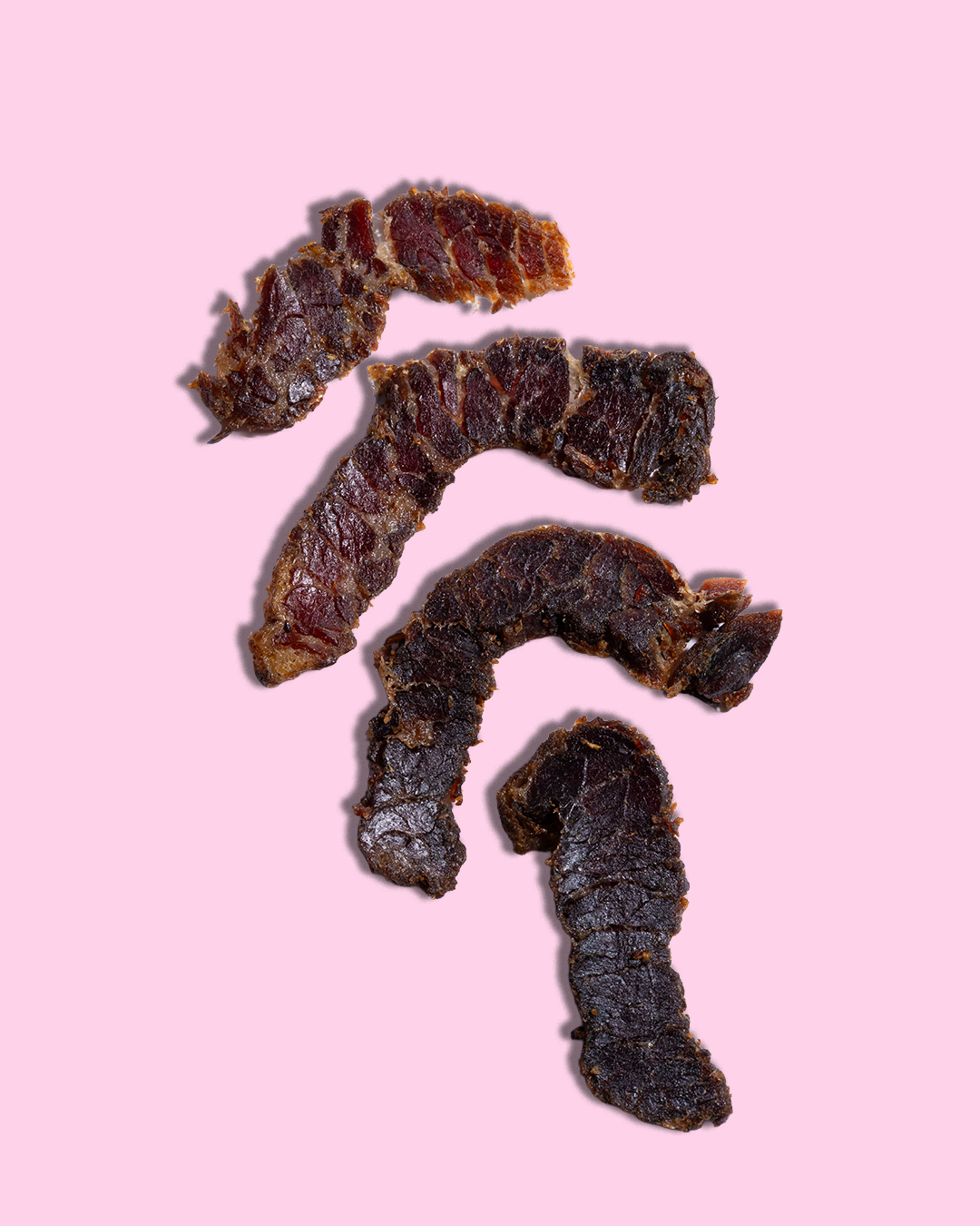 Tough Mother Traditional biltong, 2 oz pouch of air-dried grass-fed beef with three ingredients and zero added sugar.